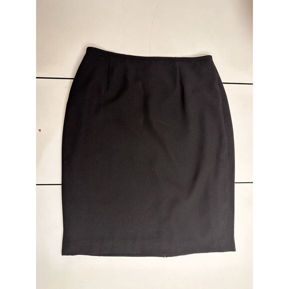 Bloomingdale's  Black‎ Pencil Short Skirt Size 10 - Picture 1 of 9